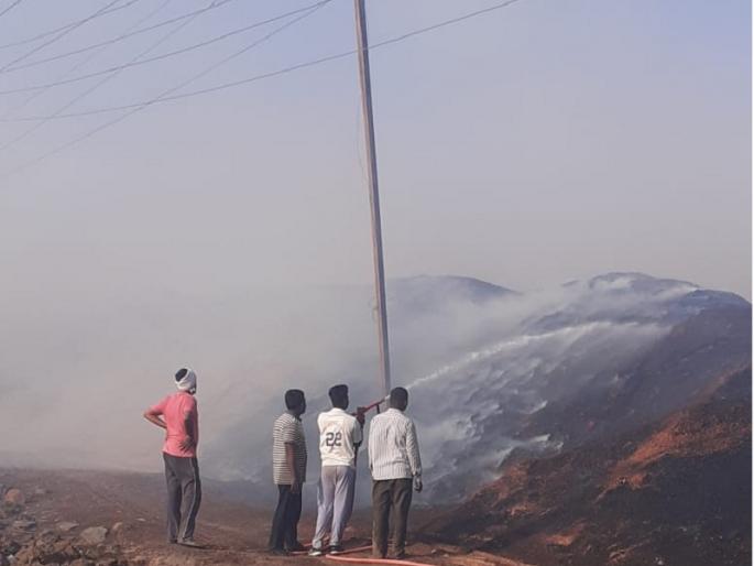 The fierce fire in the BioFuel project; Loss of millions at Ambajogai | अंबाजोगाईनजीक बायोफ्युएल प्रकल्पास भीषण आग; लाखोंचे नुकसान