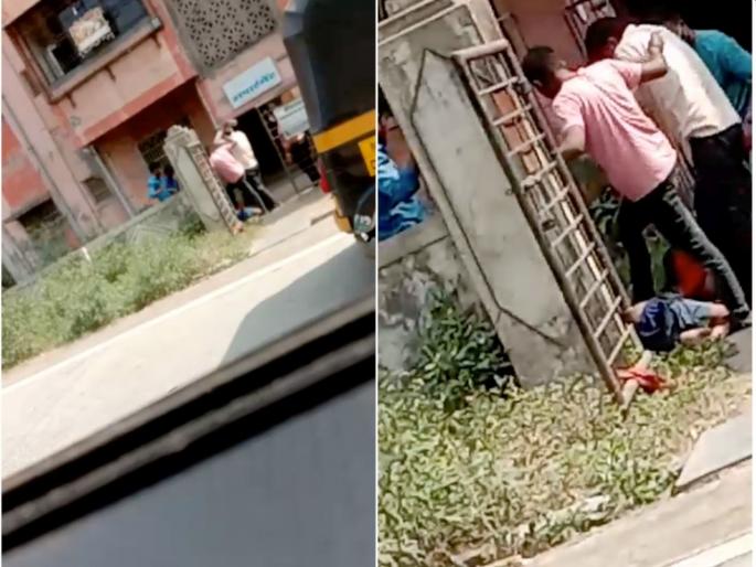 murder captured in camera group of youngsters killed one in ambernath | VIDEO: प्रेमविवाहाच्या वादातून दिवसाढवळ्या तरुणाची डोक्यात दगड घालून हत्या; परिसरात खळबळ murder captured in camera group of youngsters killed one in ambernath | VIDEO: प्रेमविवाहाच्या वादातून दिवसाढवळ्या तरुणाची डोक्यात दगड घालून हत्या; परिसरात खळबळ