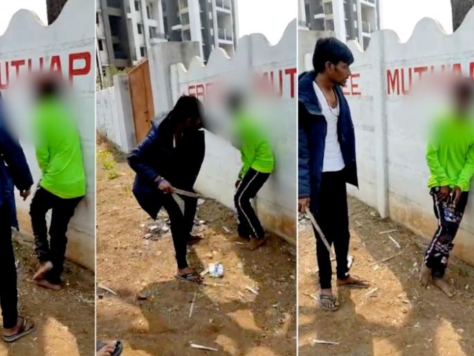in Ambernath man brutally beats two children video goes viral | VIDEO: अंबरनाथमध्ये लहान मुलांना नग्न करून अमानुष मारहाण; शहरात संतापाची लाट in Ambernath man brutally beats two children video goes viral | VIDEO: अंबरनाथमध्ये लहान मुलांना नग्न करून अमानुष मारहाण; शहरात संतापाची लाट