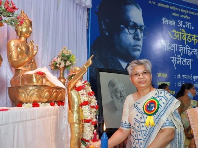 Exploited women should create counter culture said ambedkarite thinker Hemalatha Mahishwar | शोषित महिलांनी प्रतिसंस्कृतीची निर्मिती केली पाहिजे : हेमलता महिश्वर Exploited women should create counter culture said ambedkarite thinker Hemalatha Mahishwar | शोषित महिलांनी प्रतिसंस्कृतीची निर्मिती केली पाहिजे : हेमलता महिश्वर