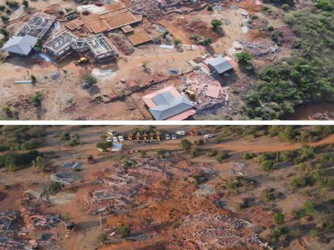 Forest and Revenue Department action on 14 unauthorized bungalows in Amboli-Hiranyakeshi area | Sindhudurg: आंबोली-हिरण्यकेशी परिसरातील १४ अनधिकृत बंगले जमीनदोस्त; वन व महसूलची संयुक्त कारवाई Forest and Revenue Department action on 14 unauthorized bungalows in Amboli-Hiranyakeshi area | Sindhudurg: आंबोली-हिरण्यकेशी परिसरातील १४ अनधिकृत बंगले जमीनदोस्त; वन व महसूलची संयुक्त कारवाई