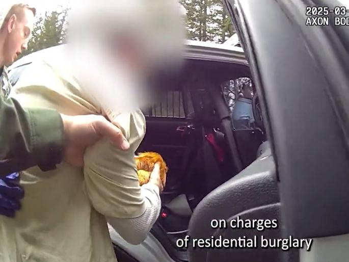 Chicken thief in America...! man escaped from prison just three hours ago, ran away with his ex-girlfriend's hen... police arrest video viral | अमेरिकेतला कोंबडीचोर...! तीन तासांपूर्वीच तुरुंगातून सुटून आला, एक्स गर्लफ्रेंडची पाळलेली कोंबडी घेऊन पळाला... Chicken thief in America...! man escaped from prison just three hours ago, ran away with his ex-girlfriend's hen... police arrest video viral | अमेरिकेतला कोंबडीचोर...! तीन तासांपूर्वीच तुरुंगातून सुटून आला, एक्स गर्लफ्रेंडची पाळलेली कोंबडी घेऊन पळाला...