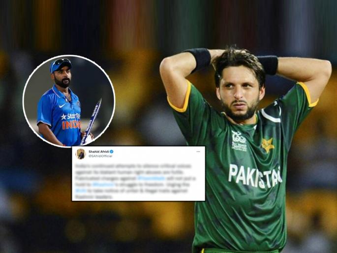 Pakistan Cricketer Shahid Afridi Tweets about Kashmir Freedom Struggle Yasin Malik Issue Indian Amit Mishra gives befitting reply | Shahid Afridi vs Amit Mishra, Kashmir Tweet : "...तरीही काश्मीरच्या स्वातंत्र्याचा लढा थांबणार नाही"; शाहिद आफ्रिदीचं ट्वीट
