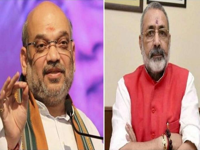 amit shah nitish kumar and chirag paswan reacted on giriraj singhs comment | नितीशकुमारांसंदर्भात केलेल्या विधानानंतर शाहांनी गिरिराज सिंहांना फटकारलं, म्हणाले... amit shah nitish kumar and chirag paswan reacted on giriraj singhs comment | नितीशकुमारांसंदर्भात केलेल्या विधानानंतर शाहांनी गिरिराज सिंहांना फटकारलं, म्हणाले...