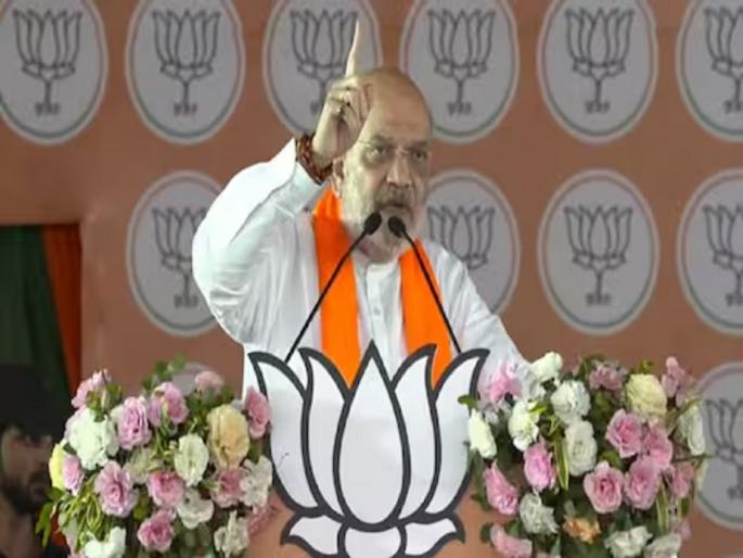 If INDIA bloc comes to power, it will put Babri lock at Ram temple: Amit Shah in UP | "...तर राम मंदिराला 'बाबरी' नावाचं कुलूप लावलं जाईल", अमित शाहांचा काँग्रेसवर हल्लाबोल If INDIA bloc comes to power, it will put Babri lock at Ram temple: Amit Shah in UP | "...तर राम मंदिराला 'बाबरी' नावाचं कुलूप लावलं जाईल", अमित शाहांचा काँग्रेसवर हल्लाबोल
