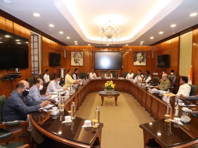 Amit Shah met maharashtra BJP leaders Positive discussion of sugar industry question | अमित शाह यांना राज्यातील भाजप नेते भेटले; साखर उद्योग प्रश्नी झाली सकारात्मक चर्चा Amit Shah met maharashtra BJP leaders Positive discussion of sugar industry question | अमित शाह यांना राज्यातील भाजप नेते भेटले; साखर उद्योग प्रश्नी झाली सकारात्मक चर्चा