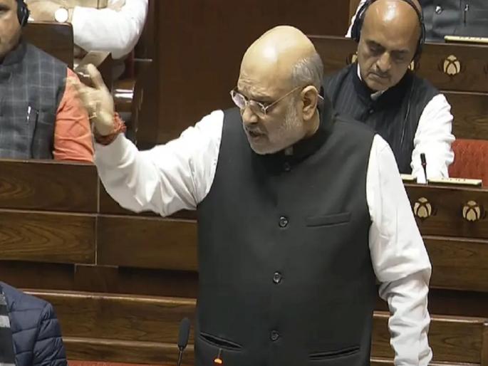 The Indian people have broken the arrogance of dictators, Amit Shah's attack in the Rajya Sabha | "भारतीय जनतेनं हुकूमशहांचा अहंकार मोडीत काढला...", राज्यसभेत अमित शाह यांचा हल्लाबोल  The Indian people have broken the arrogance of dictators, Amit Shah's attack in the Rajya Sabha | "भारतीय जनतेनं हुकूमशहांचा अहंकार मोडीत काढला...", राज्यसभेत अमित शाह यांचा हल्लाबोल