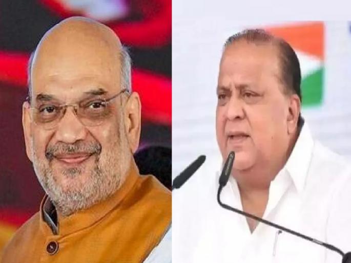 Then comes to Kolhapur, Union Home Minister Amit Shah imposed a condition on Guardian Minister Hasan Mushrif | ..मगच कोल्हापूरला येतो, अमित शाह यांनी हसन मुश्रीफ यांना घातली अट Then comes to Kolhapur, Union Home Minister Amit Shah imposed a condition on Guardian Minister Hasan Mushrif | ..मगच कोल्हापूरला येतो, अमित शाह यांनी हसन मुश्रीफ यांना घातली अट