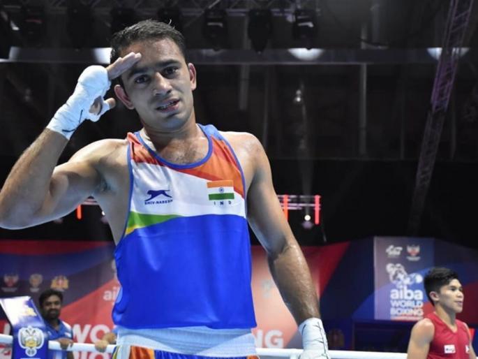 Breaking: India's Amit Pangal won silver medal | Breaking : भारताच्या अमित पांघलने जागतिक स्पर्धेत जिंकले रौप्यपदक Breaking: India's Amit Pangal won silver medal | Breaking : भारताच्या अमित पांघलने जागतिक स्पर्धेत जिंकले रौप्यपदक