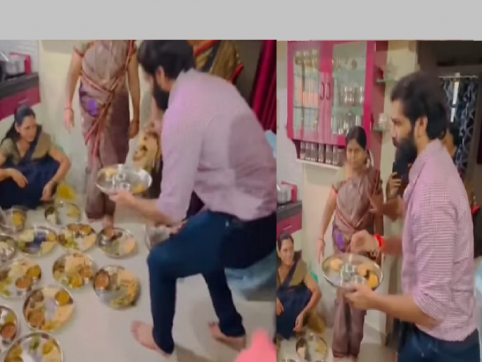 Amit Thackeray: MNS leader Amit Thackeray's simplicity won hearts; watch the video | Amit Thackeray: अमित ठाकरेंच्या साधेपणाची चर्चा; पदाधिकाऱ्याच्या घरी स्वतःच जेवणाचं ताट वाढून घेतलं अन्... Amit Thackeray: MNS leader Amit Thackeray's simplicity won hearts; watch the video | Amit Thackeray: अमित ठाकरेंच्या साधेपणाची चर्चा; पदाधिकाऱ्याच्या घरी स्वतःच जेवणाचं ताट वाढून घेतलं अन्...
