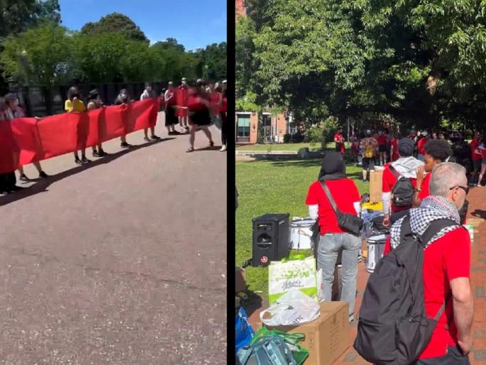 30,000 Palestine supporters surround the White House, protest against Joe Biden | 30 हजार पॅलेस्टाईन समर्थकांचा व्हाईट हाऊसला घेराव, जो बायडन यांच्या विरोधात निदर्शने