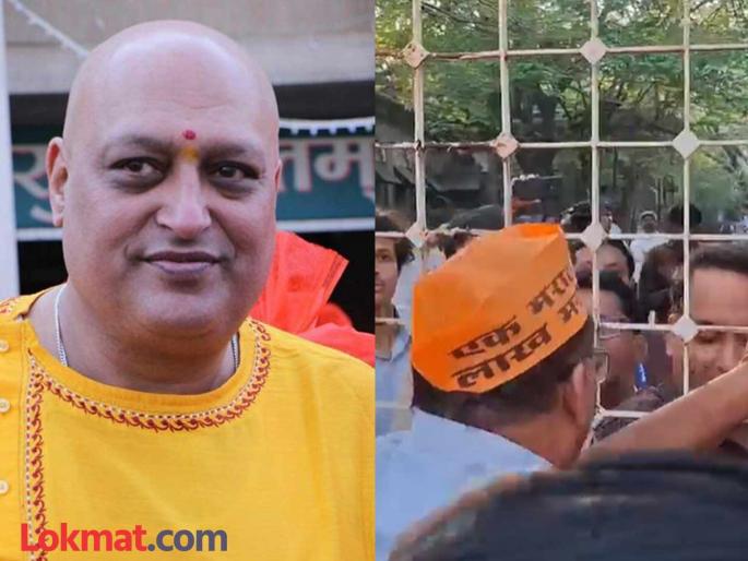 Controversy over Rahul Solapurkar's statement; Shiv lovers angry outside Bhandarkar organization | राहुल सोलापूरकर यांच्या वक्तव्यावरून वादंग; भांडारकर संस्थेबाहेर शिवप्रेमींचा संताप Controversy over Rahul Solapurkar's statement; Shiv lovers angry outside Bhandarkar organization | राहुल सोलापूरकर यांच्या वक्तव्यावरून वादंग; भांडारकर संस्थेबाहेर शिवप्रेमींचा संताप