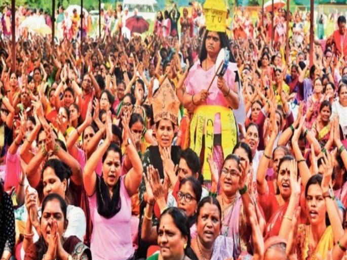 in mumbai decision on wage hike soon anganwadi workers agitation suspended after government assurance | वेतनवाढीबाबत लवकरच निर्णय; सरकारच्या आश्वासनानंतर अंगणवाडी सेविकांचे आंदोलन स्थगित in mumbai decision on wage hike soon anganwadi workers agitation suspended after government assurance | वेतनवाढीबाबत लवकरच निर्णय; सरकारच्या आश्वासनानंतर अंगणवाडी सेविकांचे आंदोलन स्थगित