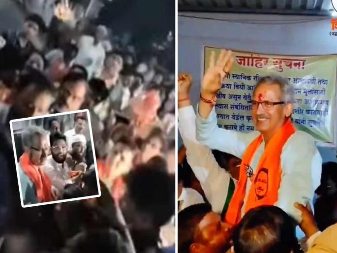 Anil Desai was initially stopped by congress in Chembur Panjarpol area then allowed to rally and supported | Anil Desai, Congress: ठाकरे गटाच्या उमेदवाराशी आधी काँग्रेस कार्यकर्ते भिडले, मग खांद्यावरून घेऊन नाचले; गैरसमजातून वाद, नेमकं काय घडलं? Anil Desai was initially stopped by congress in Chembur Panjarpol area then allowed to rally and supported | Anil Desai, Congress: ठाकरे गटाच्या उमेदवाराशी आधी काँग्रेस कार्यकर्ते भिडले, मग खांद्यावरून घेऊन नाचले; गैरसमजातून वाद, नेमकं काय घडलं?