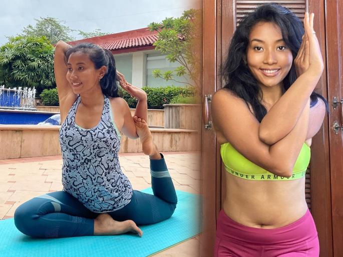 Milind Soman's wife Ankita Konwar tells fitness mantra.. Ankita tells how to get fitness. | एका रात्रीत चमत्कार होत नाही! मिलिंद सोमणची बायको अंकिता कोनवार सांगतेय फिट व्हायचं तर..