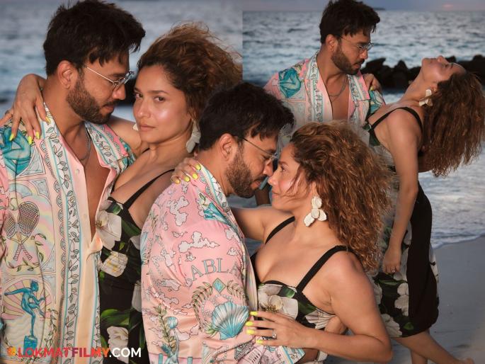 Ankita Lokhande was seen in a romantic mood with Vicky Kaushal on the beach in Maldives, users said - ''Pregnant?'' | मालदीवच्या समुद्र किनारी विकीसोबत रोमँटिक मूडमध्ये दिसली अंकिता, युजर्स म्हणाले - "प्रेग्नेंट आहे?" Ankita Lokhande was seen in a romantic mood with Vicky Kaushal on the beach in Maldives, users said - ''Pregnant?'' | मालदीवच्या समुद्र किनारी विकीसोबत रोमँटिक मूडमध्ये दिसली अंकिता, युजर्स म्हणाले - "प्रेग्नेंट आहे?"