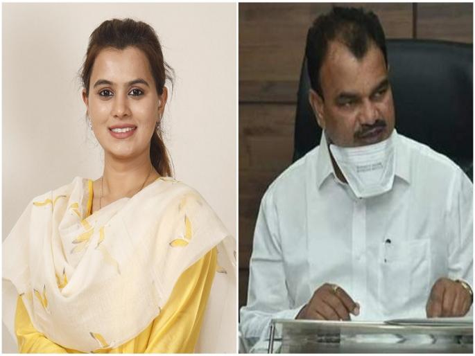 politics of repression will not continue said ankita patil dattatray bharne | 'दडपशाहीचे राजकारण चालू देणार नाही', अंकिता पाटलांचा राज्यमंत्री दत्तात्रय भरणे यांच्यावर निशाणा politics of repression will not continue said ankita patil dattatray bharne | 'दडपशाहीचे राजकारण चालू देणार नाही', अंकिता पाटलांचा राज्यमंत्री दत्तात्रय भरणे यांच्यावर निशाणा