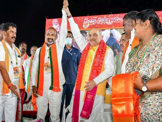 Telangana Election 2023: BJP list announced for Telangana; 52 candidates announced, 3 MPs ticket to assembly | तेलंगणासाठी भाजपाची यादी जाहीर; ५२ उमेदवारांची घोषणा, ३ खासदारांना विधानसभेची तिकीट Telangana Election 2023: BJP list announced for Telangana; 52 candidates announced, 3 MPs ticket to assembly | तेलंगणासाठी भाजपाची यादी जाहीर; ५२ उमेदवारांची घोषणा, ३ खासदारांना विधानसभेची तिकीट