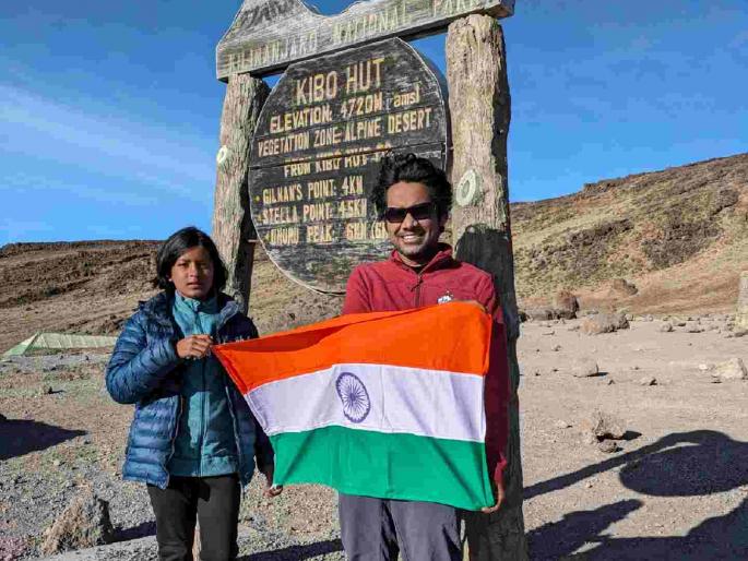 Class 5 student Antara Narute of Solapur reached the highest mountain in Africa | पाचवीत शिकणारी सोलापूरची अंतरा नरुटे पोहोचली आफ्रिकेतील सर्वात उंच पर्वतावर Class 5 student Antara Narute of Solapur reached the highest mountain in Africa | पाचवीत शिकणारी सोलापूरची अंतरा नरुटे पोहोचली आफ्रिकेतील सर्वात उंच पर्वतावर