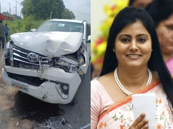 set out to celebrate a wedding anniversary; Anupriya Patel's husband's car accident | लग्नाचा वाढदिवस साजरा करण्यासाठी निघालेले; अनुप्रिया पटेलांच्या पतीच्या कारला अपघात set out to celebrate a wedding anniversary; Anupriya Patel's husband's car accident | लग्नाचा वाढदिवस साजरा करण्यासाठी निघालेले; अनुप्रिया पटेलांच्या पतीच्या कारला अपघात