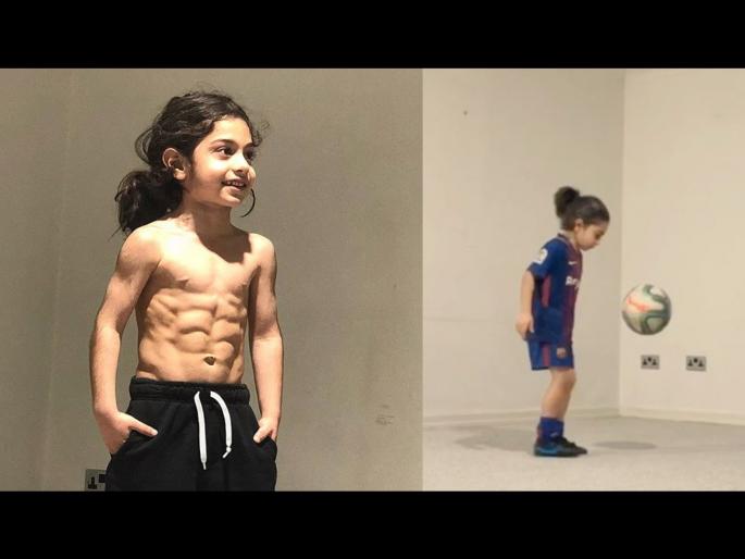 Video : Arat Hosseini, 6, shows off shock six-pack and completes 3,000 keepy-ups svg | Video : सहा वर्षाच्या पोरानं जगाला याड लावलंय; सिक्स पॅक अन् फुटबॉलला 3000 पेक्षा अधिक किक Video : Arat Hosseini, 6, shows off shock six-pack and completes 3,000 keepy-ups svg | Video : सहा वर्षाच्या पोरानं जगाला याड लावलंय; सिक्स पॅक अन् फुटबॉलला 3000 पेक्षा अधिक किक