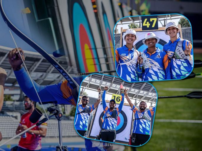 India men's and women's team claimed a pair of recurve team bronze medals at the 2023 Hyundai Archery World Cup in Paris | वर्ल्ड कप स्पर्धेत भारताने एकाच दिवशी जिंकली दोन पदकं; अमरावतीच्या पोराने वाढवली शान India men's and women's team claimed a pair of recurve team bronze medals at the 2023 Hyundai Archery World Cup in Paris | वर्ल्ड कप स्पर्धेत भारताने एकाच दिवशी जिंकली दोन पदकं; अमरावतीच्या पोराने वाढवली शान