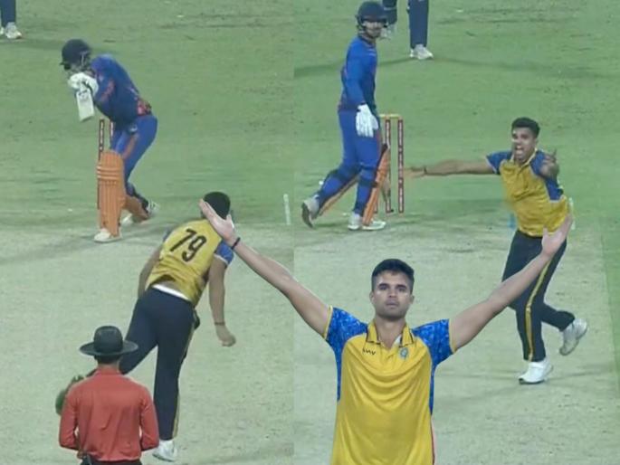 Syed Mushtaq Ali Trophy 2025 Arjun Tendulkar Fiery Spell Took 2 Wickets In First 2 Overs After Flop Show As Opening For Goa | SMAT 2025: अर्जुन तेंडुलकरची हवा! पहिल्या स्पेलमध्ये ५ धावांत २ विकेट्स घेत लुटली मैफील