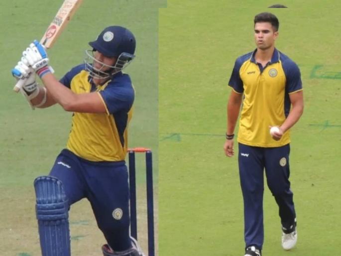 Arjun Tendulkar played for Goa in the Vijay Hazare Trophy against Haryana with a strike rate of 233.33   | Arjun Tendulkar: अर्जुन तेंडुलकरची अष्टपैलू खेळी! 233.33 च्या स्ट्राईक रेटने धावा करत दाखवला रूद्रावतार