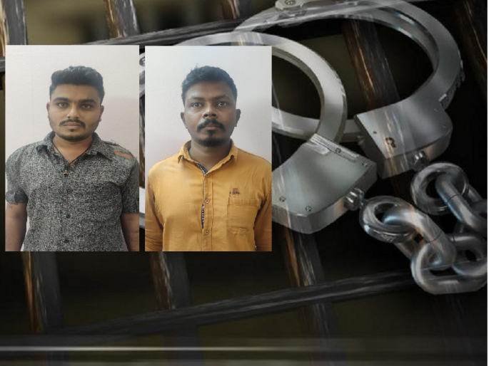 Handcuffs to two who demanded ransom for snatching student's mobile phone | पोलीस दिसले अन् फासे पलटले; विद्यार्थ्यांना लुटून मोबाईलसाठी खंडणी मागणाऱ्या दोघांना बेड्या Handcuffs to two who demanded ransom for snatching student's mobile phone | पोलीस दिसले अन् फासे पलटले; विद्यार्थ्यांना लुटून मोबाईलसाठी खंडणी मागणाऱ्या दोघांना बेड्या