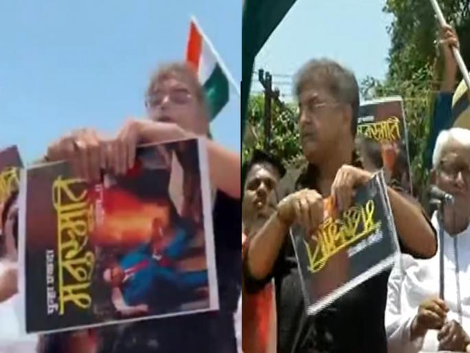 Arrest Jitendra Awhad for insulting Babasaheb Ambedkar NCP demand | "डॉ. बाबासाहेब आंबेडकरांचा फोटो फाडला"; जितेंद्र आव्हाडांना अटक करण्याची राष्ट्रवादीची मागणी