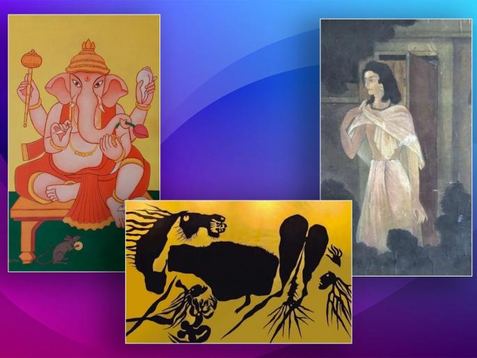 'Jewel of Mines' exhibition at Jahangir Art Gallery, exhibiting rare works by veteran painters  | जहांगीर आर्ट गॅलरीत  'ज्यूवेल ऑफ माइन्स' प्रदर्शन, ज्येष्ठ चित्रकारांच्या दुर्मिळ कलाकृतींचे प्रदर्शन 