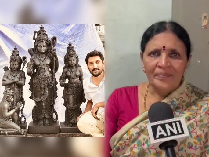 sculptor arun yogiraj mother saraswathi says it is the happiest moment for us and i will go on the day of the installation | “मूर्ती घडताना पाहायचे होते”; अरुण योगीराज यांच्या आईने सांगितली ‘मन की बात’