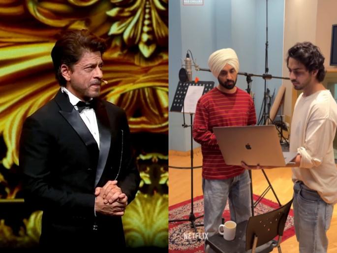 aryan khan directed series baads of bollywood has diljit dosanjh song shahrukh khan thanked him | आर्यन खानच्या सीरिजमध्ये दिलजीतचं गाणं, शाहरुख खानने शेअर केला BTS व्हिडिओ