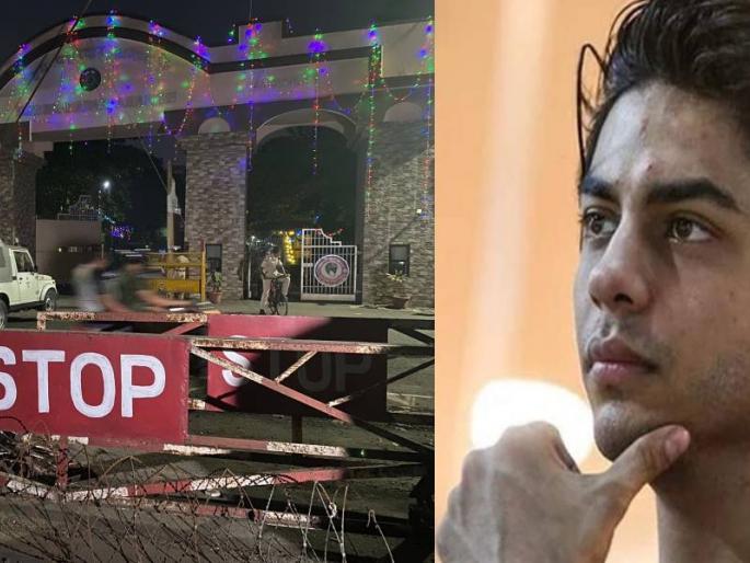 Aryan Khan's interrogation on the eve of his birthday; NCB's special team arrived at Taloja | बर्थडेच्या पूर्वसंध्येला आर्यन खानची चौकशी; NCB च्या विशेष पथकासमोर तळोजा येथे झाला हजर