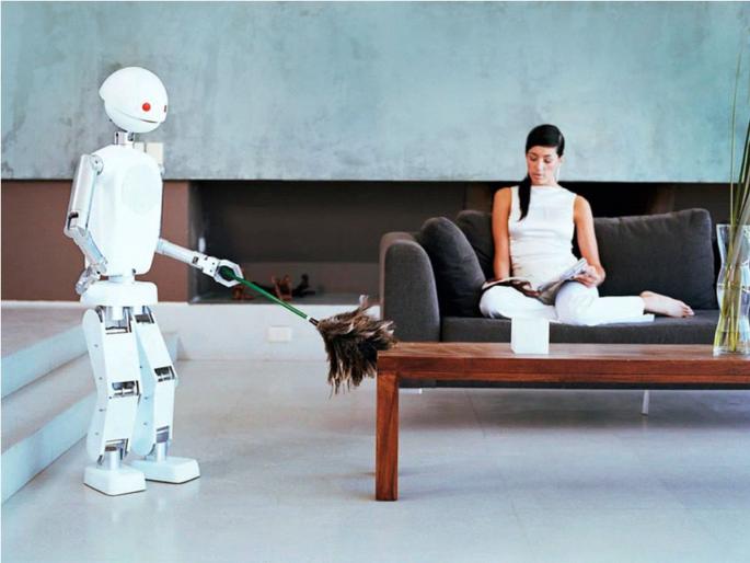 Robots will do house-to-house washing and sweeping | रोबोट्स करणार घरोघरी धुणीभांडी, झाडूपोछा Robots will do house-to-house washing and sweeping | रोबोट्स करणार घरोघरी धुणीभांडी, झाडूपोछा