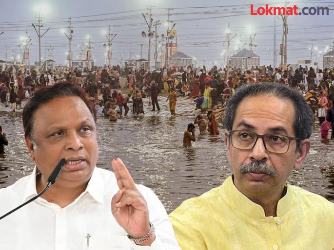 Ashish Shelar response to Uddhav Thackeray who said bathing in the Ganges does not wash away sins | "गंगेत स्नान करुन पाप धुतलं जात नाही"; ठाकरेंच्या विधानावर आशिष शेलार म्हणाले, "औरंगजेबाचा जप ज्यांच्या..." Ashish Shelar response to Uddhav Thackeray who said bathing in the Ganges does not wash away sins | "गंगेत स्नान करुन पाप धुतलं जात नाही"; ठाकरेंच्या विधानावर आशिष शेलार म्हणाले, "औरंगजेबाचा जप ज्यांच्या..."