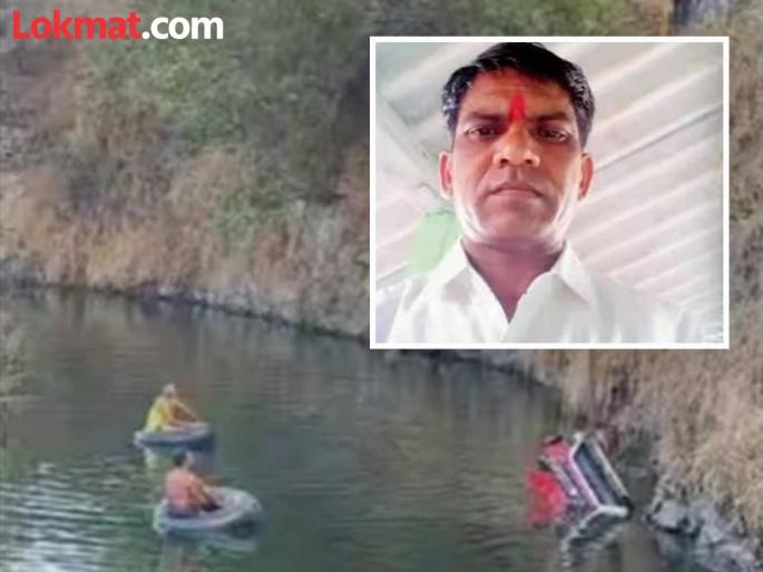 Shiv Sena leader ashok dhodi car pulled out of Gujarat lake | धक्कादायक! शिवसेनेच्या पदाधिकाऱ्याची कार गुजरातच्या तलावातून बाहेर काढली; घातपात झाला? Shiv Sena leader ashok dhodi car pulled out of Gujarat lake | धक्कादायक! शिवसेनेच्या पदाधिकाऱ्याची कार गुजरातच्या तलावातून बाहेर काढली; घातपात झाला?