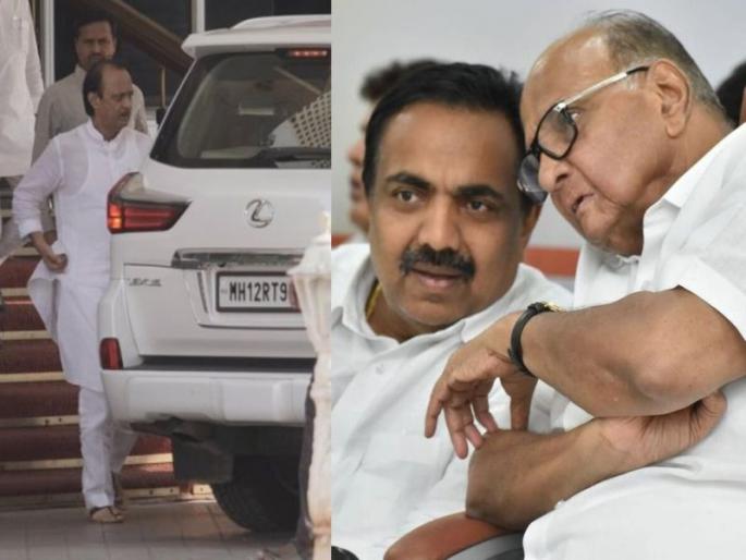 Ajit Pawar and Jayant Patil leave for Delhi; Sanjay Raut also met NCP Chief Sharad Pawar | अजित पवार अन् जयंत पाटील दिल्लीत दाखल; राऊतांनीही घेतली शरद पवारांची भेट, हालचालींना वेग Ajit Pawar and Jayant Patil leave for Delhi; Sanjay Raut also met NCP Chief Sharad Pawar | अजित पवार अन् जयंत पाटील दिल्लीत दाखल; राऊतांनीही घेतली शरद पवारांची भेट, हालचालींना वेग