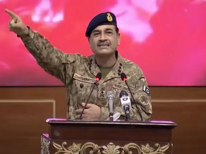 "We will avenge the 1971 defeat by destroying India," Pakistan's Field Marshal Asim Munir threatened | "भारताचे तुकडे पाडून १९७१ च्या पराभवाचा बदला घेऊ’’, पाकिस्तानचे लष्करप्रमुख आसिम मुनीर यांची धमकी "We will avenge the 1971 defeat by destroying India," Pakistan's Field Marshal Asim Munir threatened | "भारताचे तुकडे पाडून १९७१ च्या पराभवाचा बदला घेऊ’’, पाकिस्तानचे लष्करप्रमुख आसिम मुनीर यांची धमकी