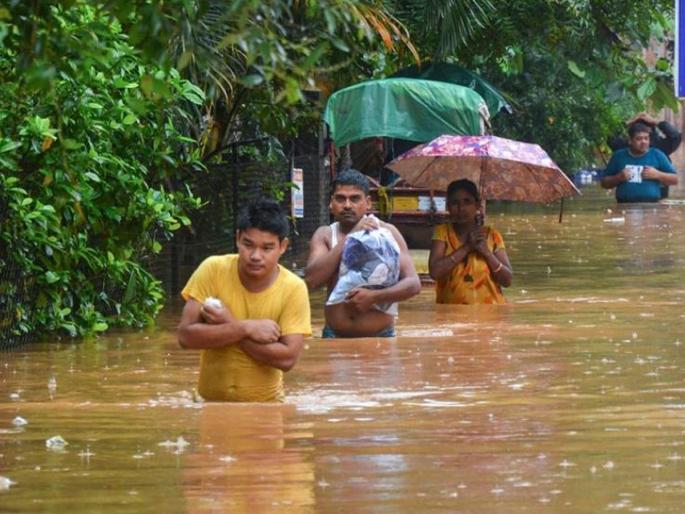 Extreme levels of flood danger were announced in at least 12 places in Assam and Meghalaya, and more than four million people were affected. | ईशान्य भारतात पूरस्थिती गंभीर: भीषण पुरामुळे आसाम, मेघालयमध्ये आणखी १२ मृत्यू, ४० लाखांहून अधिक नागरिक प्रभावित