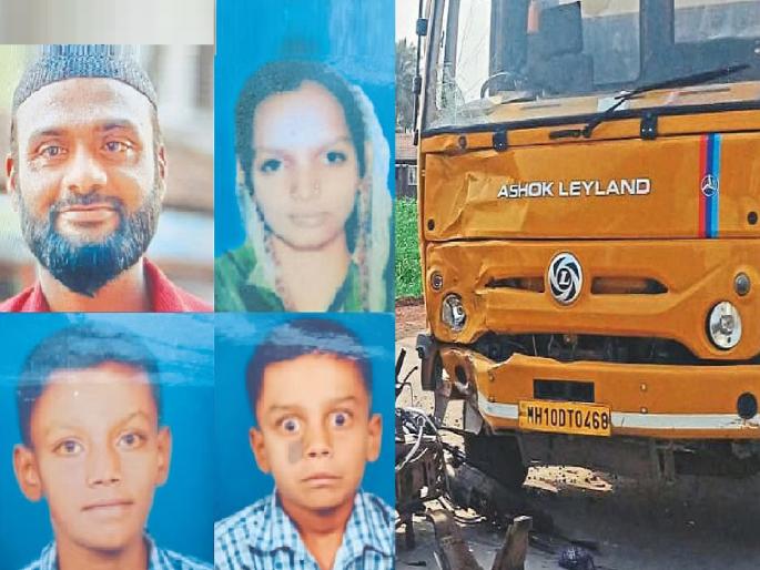 Father and two children killed on the spot in an accident on Ashta to Islampur road Went for Eid shopping | Sangli: ईदनिमित्त खरेदीसाठी गेलेल्या कुटुंबावर काळाचा घाला, अपघातात दोन मुलासह वडील जागीच ठार Father and two children killed on the spot in an accident on Ashta to Islampur road Went for Eid shopping | Sangli: ईदनिमित्त खरेदीसाठी गेलेल्या कुटुंबावर काळाचा घाला, अपघातात दोन मुलासह वडील जागीच ठार