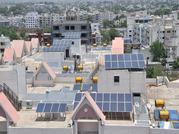 This is the ideal society of Aurangabad; There was an independent solar power with gas supply through the pipeline | ही आहे औरंगाबादची आदर्श सोसायटी; येथे आहे सौरउर्जा प्रकल्प आणि होतो पाईपलाईनद्वारे गॅस पुरवठा This is the ideal society of Aurangabad; There was an independent solar power with gas supply through the pipeline | ही आहे औरंगाबादची आदर्श सोसायटी; येथे आहे सौरउर्जा प्रकल्प आणि होतो पाईपलाईनद्वारे गॅस पुरवठा