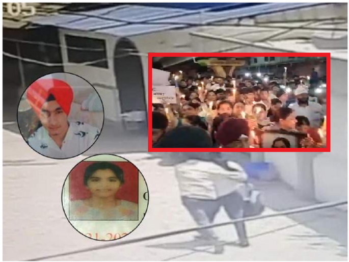 Aurangabad College Girl Murder: Students candle march in Kranti Chauk | तरुणीच्या हत्येनंतर विद्यार्थ्यांचा आक्रोश; तरुणांकडून कॅन्डल मार्च, तरुणीचे वडील झाले भावूक...