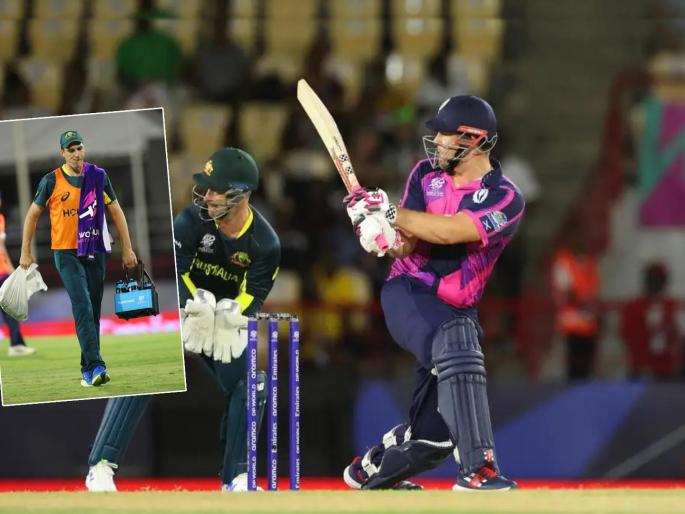  AUS vs SCO T20 World Cup Live Match Updates In Marathi Scotland set Australia a target of 181, Brandon McMullen played well  | T20 WC, AUS vs SCO : सुपर-८ साठी चुरस! ऑस्ट्रेलियाची बेक्कार धुलाई; इंग्लंडची धाकधुक वाढली
