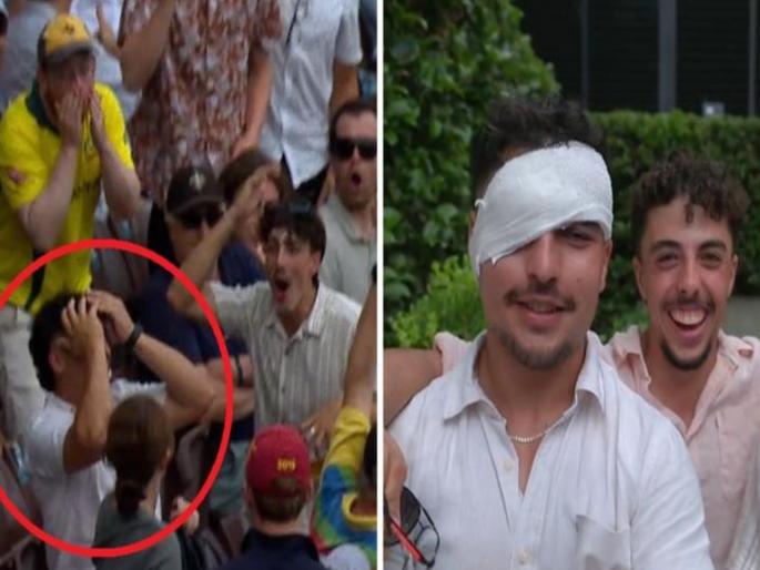 aus vs wi Australia's Sean Abbott hits a six at the Sydney Cricket Ground during the second ODI, which injures a fan while taking the catch  | नजर हटी दुर्घटना घटी! ऑस्ट्रेलियन खेळाडूचा षटकार; चाहता बनला क्षेत्ररक्षक अन् आलं अंगलट