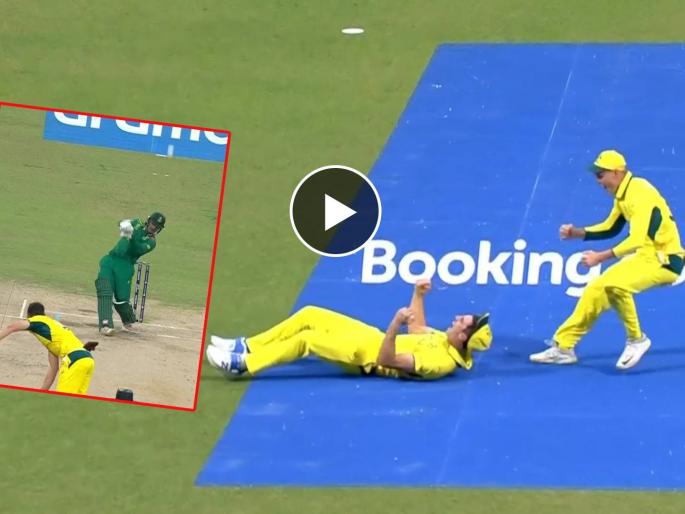 ICC ODI World Cup AUS vs SA Semi Final Live : Temba Bavuma goes for duck, Quinton de Kock departs for 3(14) - South Africa 8/2 in 5.4 overs, Video  | चोकर्स! दक्षिण आफ्रिकेची महत्त्वाच्या सामन्यात हाराकिरी, ऑस्ट्रेलियाने कोंडी केली, Video 