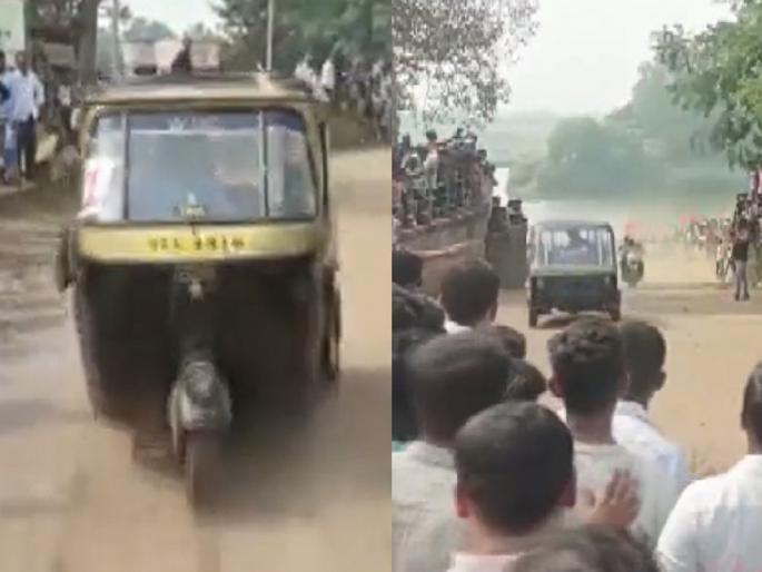 Auto Racing : Reversal auto racing competition organized in Sangli | Auto Racing : धूम मचाले धूम...उलट दिशेने ऑटो पळवण्याची स्पर्धा, सांगलीत आयोजन Auto Racing : Reversal auto racing competition organized in Sangli | Auto Racing : धूम मचाले धूम...उलट दिशेने ऑटो पळवण्याची स्पर्धा, सांगलीत आयोजन