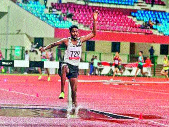 Avinash Sable holds gold with Vikrama in National Open Athletics Championship | राष्ट्रीय खुल्या अॅथलेटिक्स स्पर्धेत अविनाश साबळेला विक्रमासह सुवर्ण Avinash Sable holds gold with Vikrama in National Open Athletics Championship | राष्ट्रीय खुल्या अॅथलेटिक्स स्पर्धेत अविनाश साबळेला विक्रमासह सुवर्ण