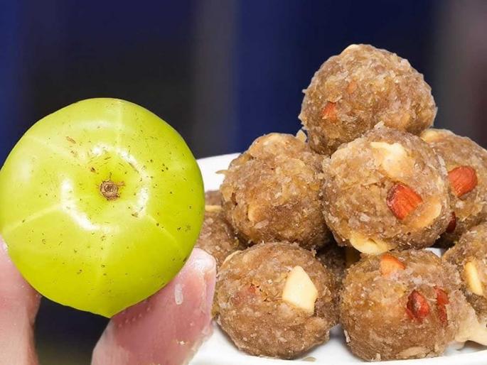 amla laddu benefits for hair fall and skin how amla laddu helps reduce hair fall naturally homemade amla laddu for glowing skin | आजार ५० औषध मात्र एकच! केसगळती- त्वचेसाठी अमृतापेक्षा भारी आवळ्याचा लाडू - खा आणि पाहा बदल amla laddu benefits for hair fall and skin how amla laddu helps reduce hair fall naturally homemade amla laddu for glowing skin | आजार ५० औषध मात्र एकच! केसगळती- त्वचेसाठी अमृतापेक्षा भारी आवळ्याचा लाडू - खा आणि पाहा बदल