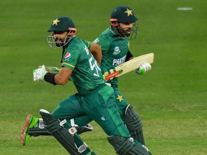 T20 World Cup, PAK vs AUS Semi Final Live Update :  Pakistan set a target of 177 runs at the loss of 4 wickets for Australia in the 2nd semi-final | T20 World Cup, PAK vs AUS Semi Final Live Update : बाबर, रिझवान, फाखर यांनी ऑस्ट्रेलियाला धु धु धुतलं; पाकिस्तानला उभा करून दिला धावांचा एव्हरेस्ट!